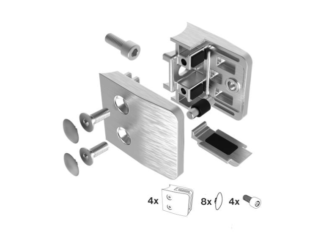 Glass clamp - set